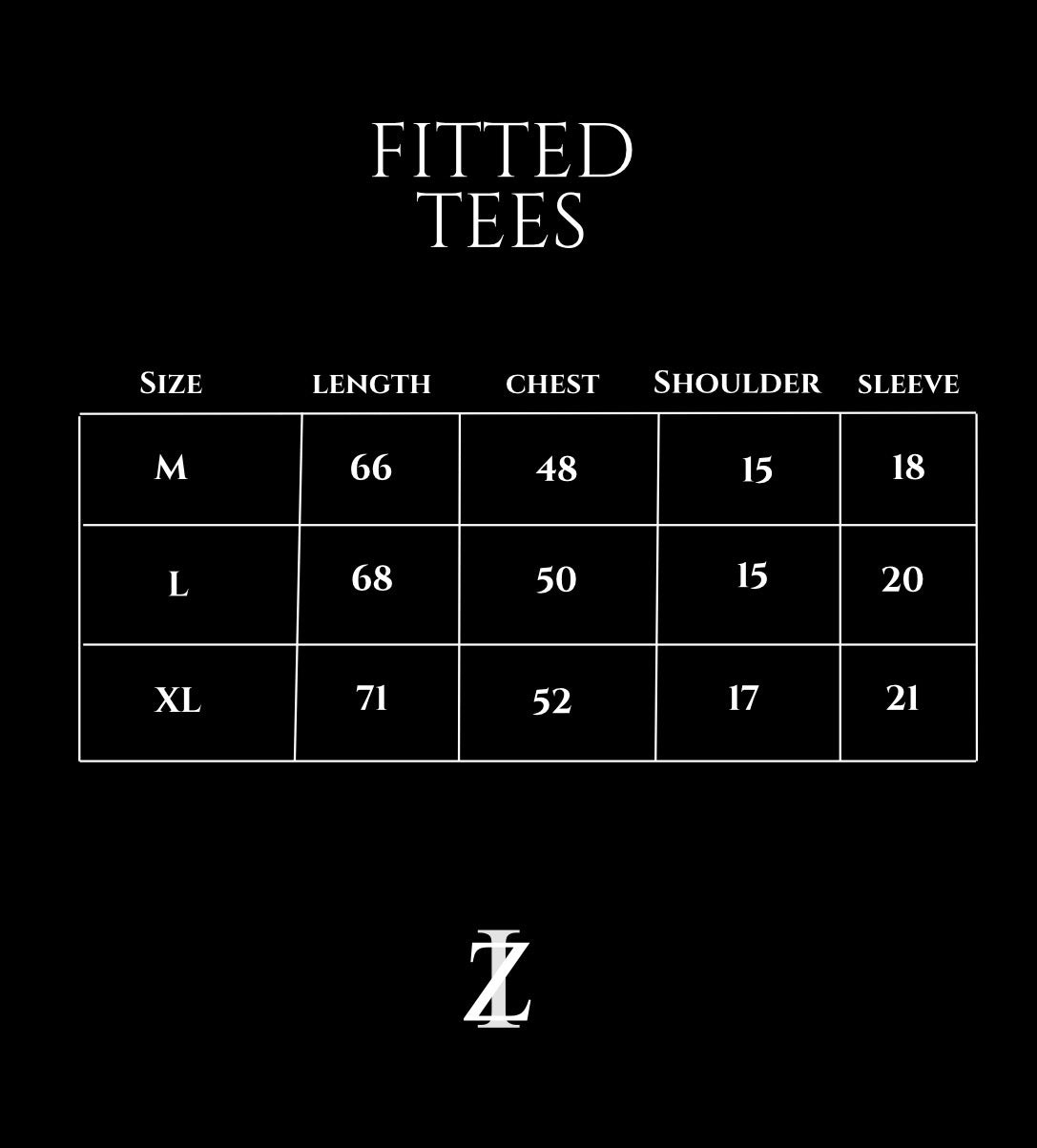 FITTED ROUND TEE (black)
