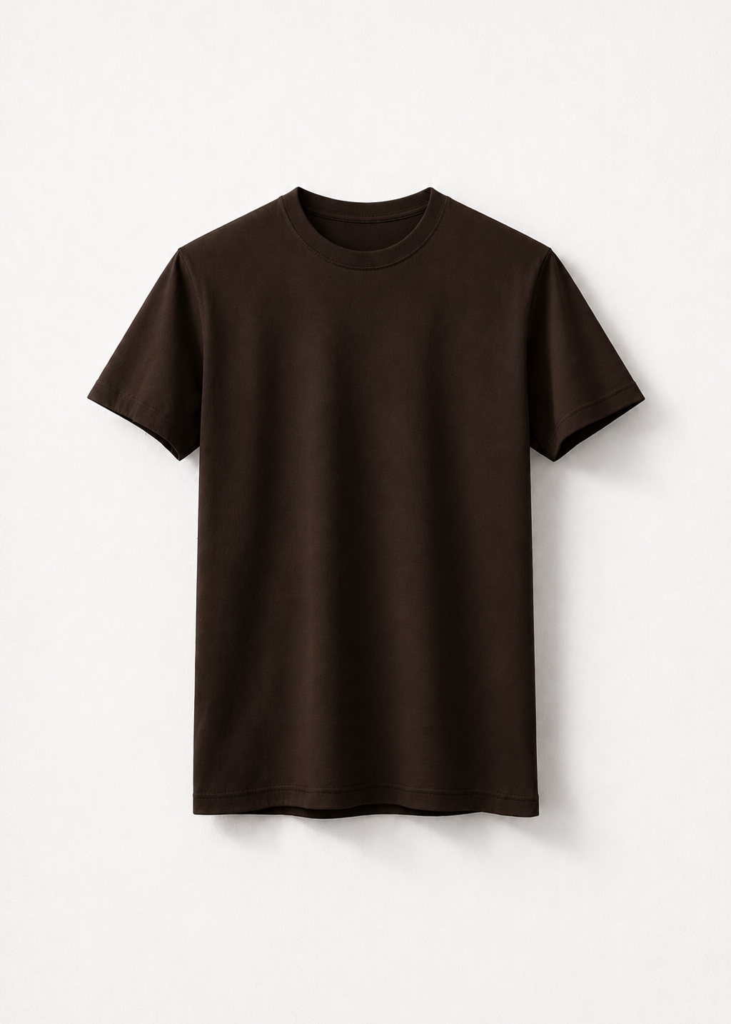 FITTED ROUND TEE (DARK BROWN)