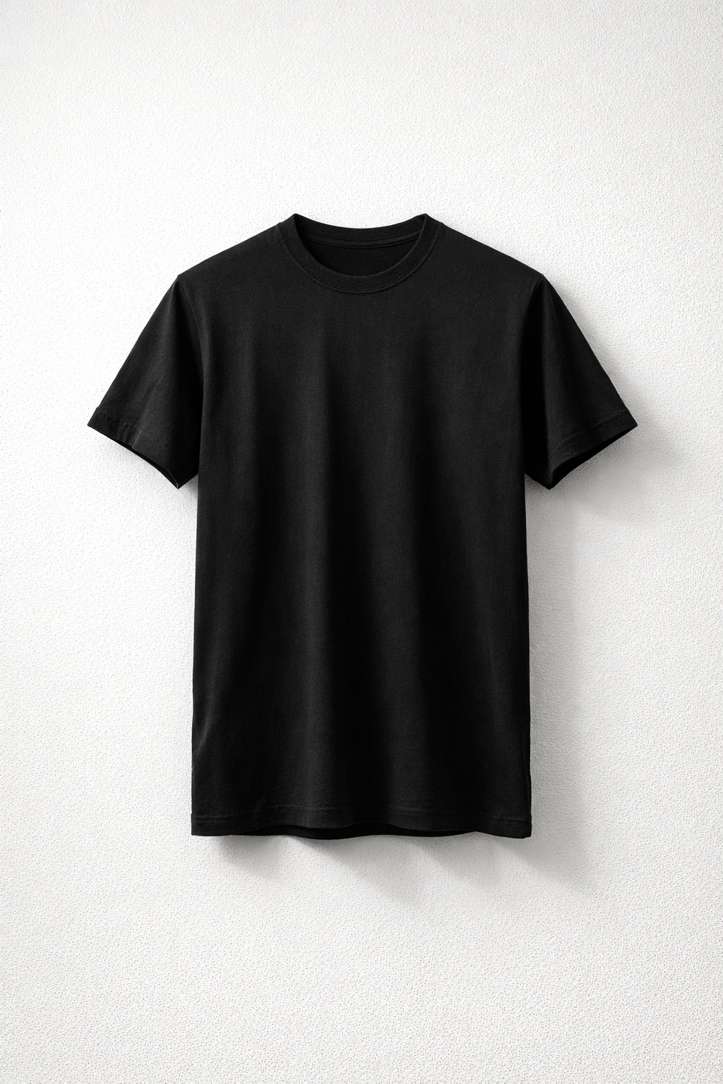 FITTED ROUND TEE (black)