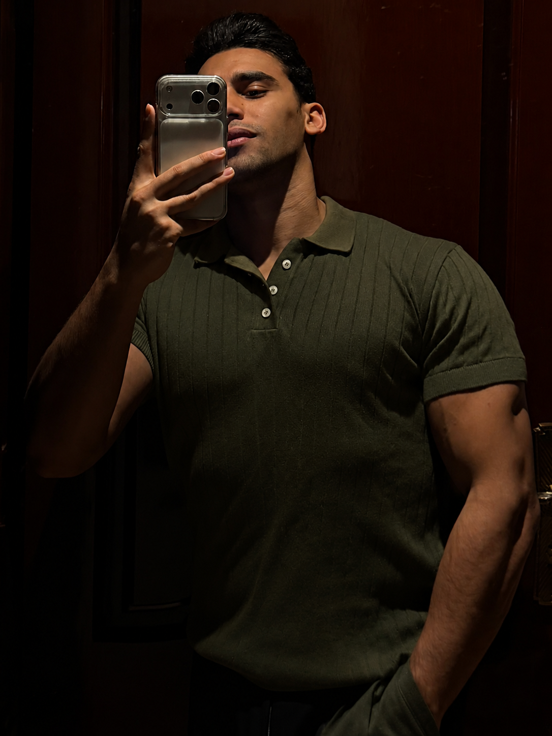 PERFECT POLO (OLIVE GREEN)