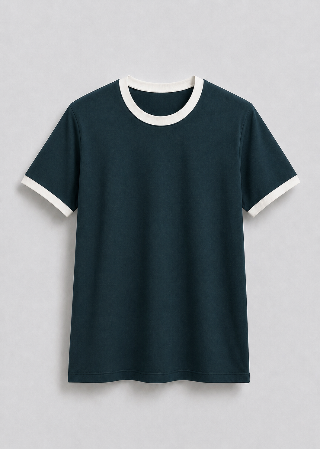 A FITTED RINGER TEE (DARK GREEN)