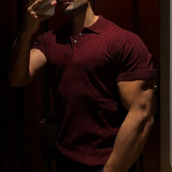 PERFECT POLO(BURGUNDY)