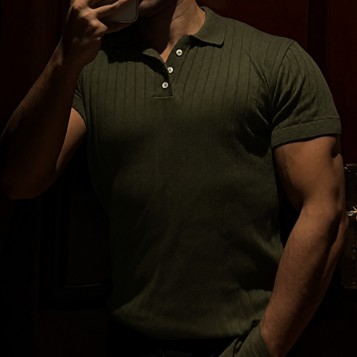 PERFECT POLO (OLIVE GREEN)